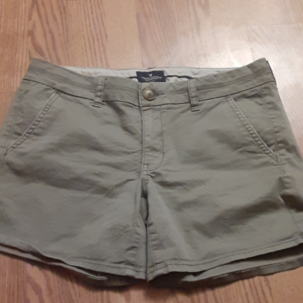 AE Stretch Denim Mom Shorts